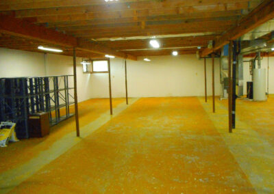 Basement finish remodeling project