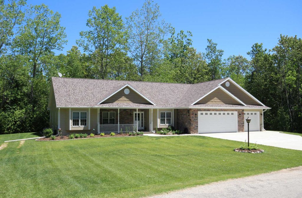 New Ranch Home Custom Built In Jacksonport Wisconsin PortSide Builders