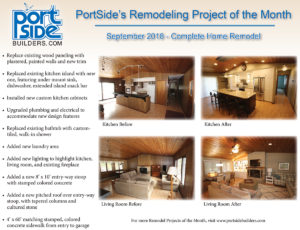 September 2018 Remodel Project of the Month, PortSide Builders