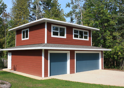Detached garage with apartment above, in Door County, WI.