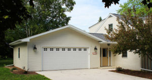 New attached garage addition with breezeway