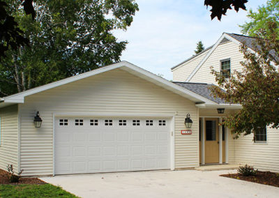 New attached garage addition with breezeway