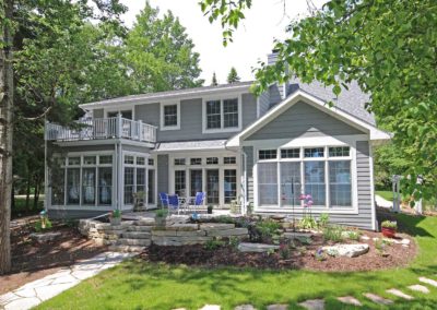 New custom-built waterfront home in Sturgeon Bay, Wisconsin.