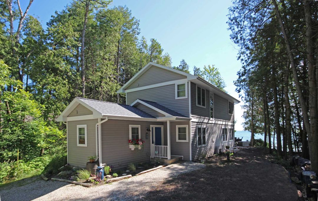 Custombuilt waterfront home in Jacksonport, Wisconsin • PortSide Builders