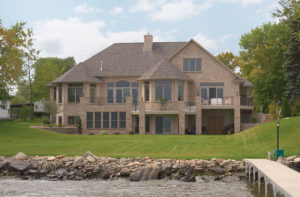 Luxury waterfront home designed and built by Portside Builders in Oshkosh, WI
