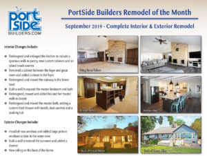 PortSide Remodel of the Month Project September 2019