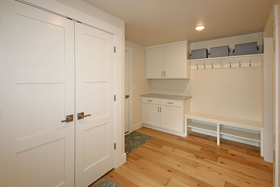 Underused Family Room Converted to Mudroom and Walk-in Pantry