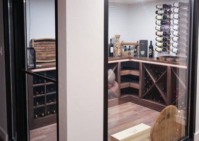 Custom-built wine cellar