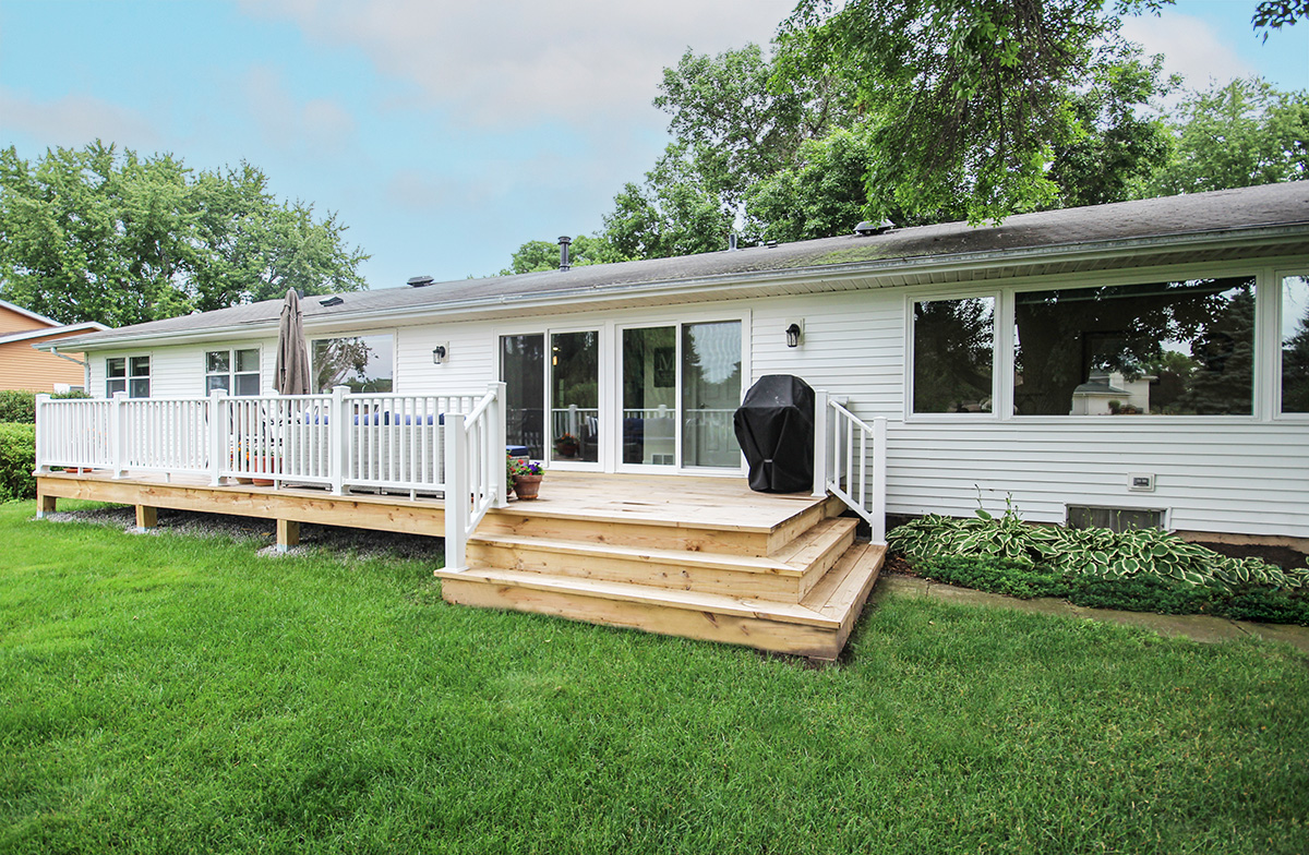 Deck with Cedar Boards