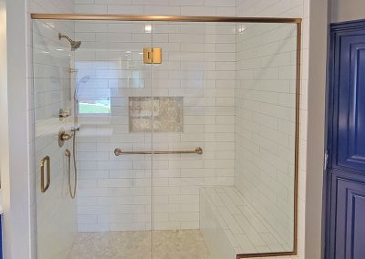 Bathroom Remodel Custom-tiled Shower After