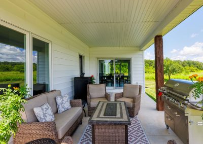 Covered Porch Lounge Area