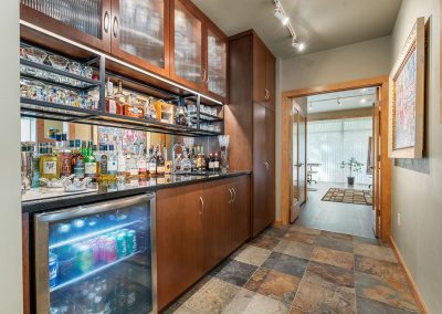 Home Bar with Custom-Built Cabinetry