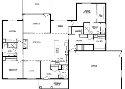 First Floor Plan- 2,400 Sq. Ft.