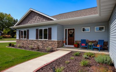 Ranch-Style Home with Sunroom and Pergola Covered Patio