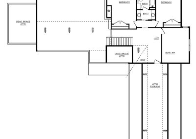 Second Floor Plan, 1,080 sq. ft.