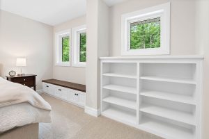 Custom Bookshelf and Bench