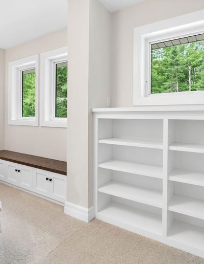 Custom Bookshelf and Bench