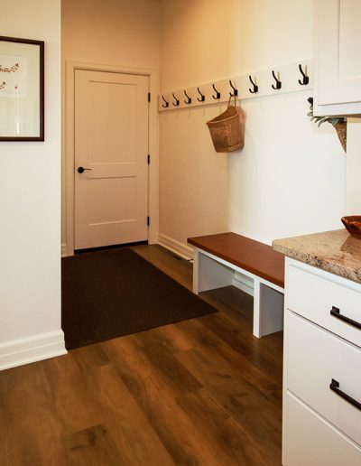 Mudroom with Drop Zone, and Bench with Hooks