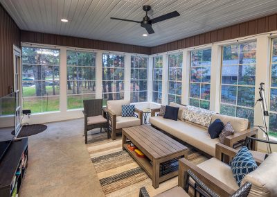 Screened Porch on Wisconsin Lakefront Home