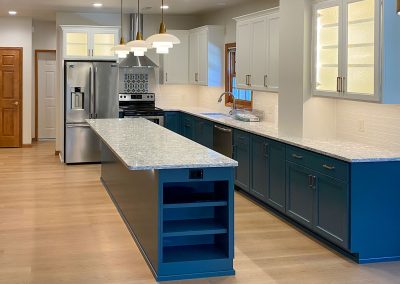 Renovated condo kitchen is bright, modern, and has much more space