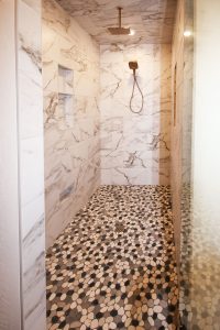 Primary Bath Custom-Tile Walk-In Shower