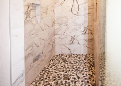 Primary Bath Custom-Tile Walk-In Shower