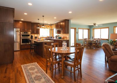 Great Room After addition on Wisconsin Lakefront home